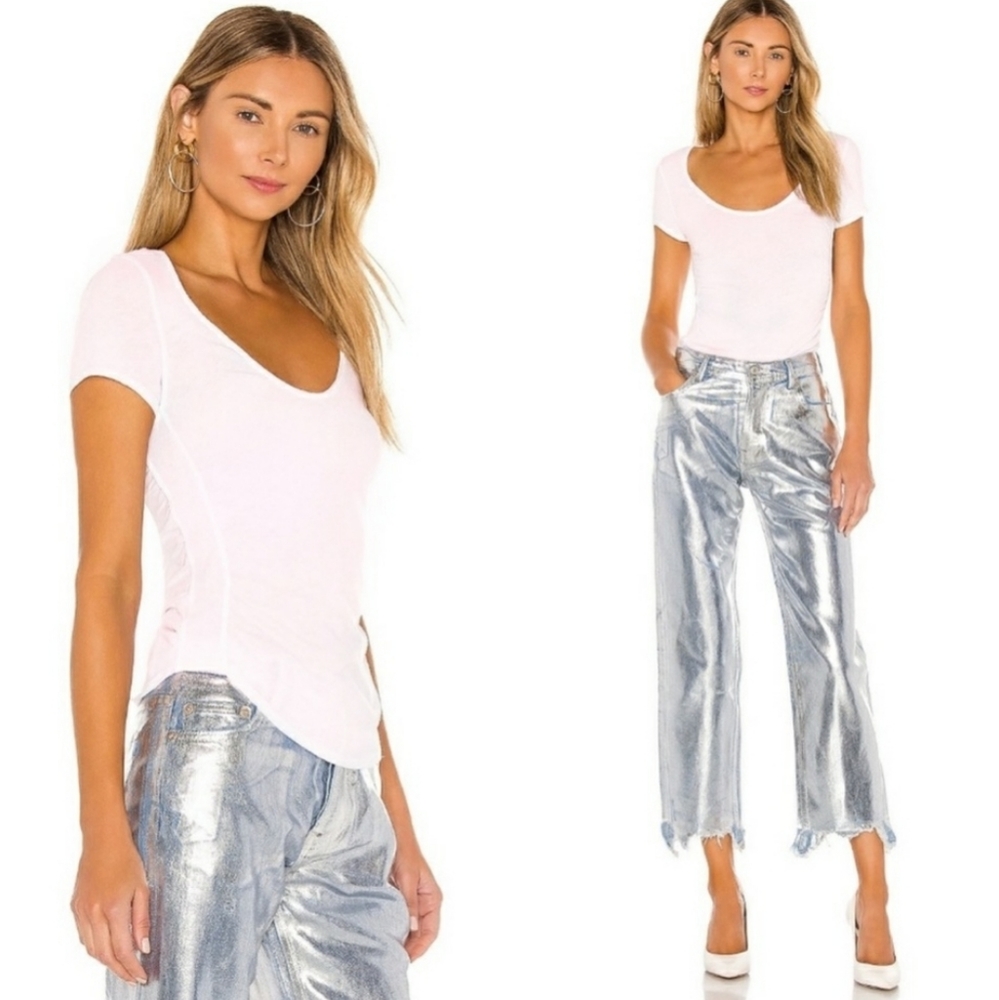 Free People - scoop neck tee